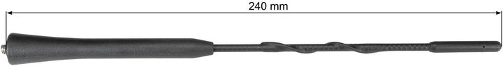 tomzz Audio 1000-023 DAB Antenne Auto Kombi Dach Antenne DAB+ UKW AM FM mit Verstärker SMB DIN 5m Ka