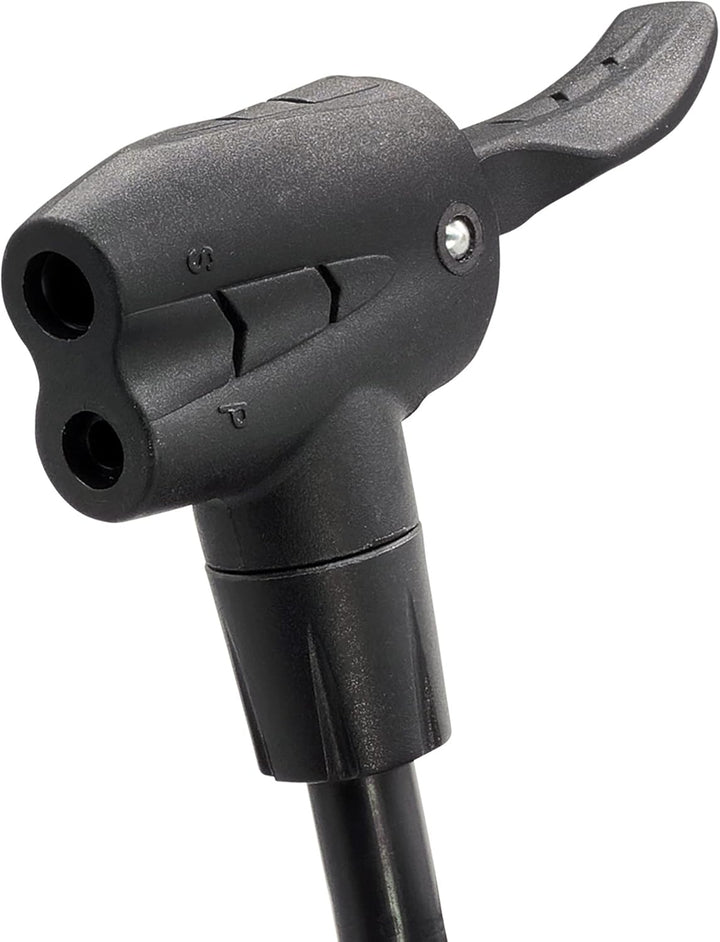P4B | Luftpumpen mit oder ohne Manometer | Fahrradpumpe geeignet für alle Schlauchventile, Weiss = M