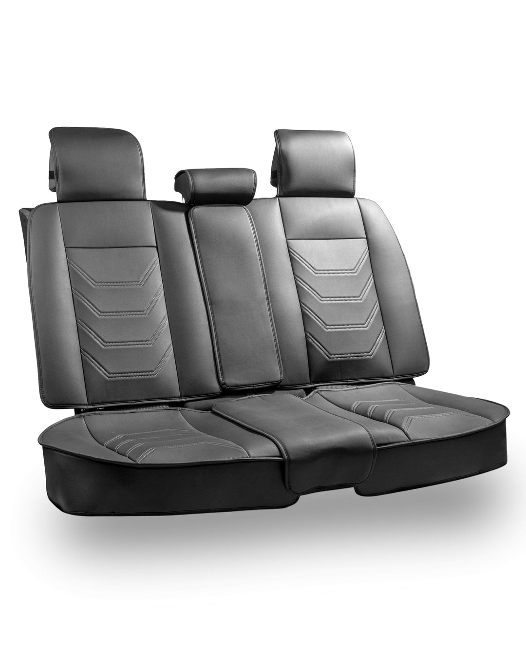 WALSER Premium Sitzauflage Auto Rückbank Kimi schwarz/grau, Vergleichssieger Auto Sitzauflagen, Auto