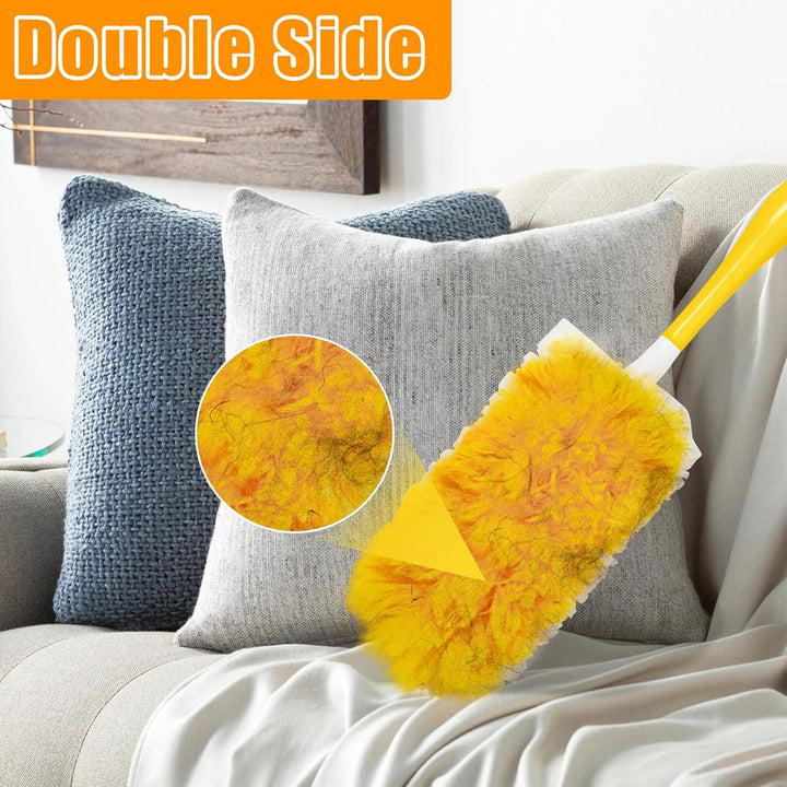JEHONN Staubmagnet Nachfüllpack 20 Stück für Swiffer Duster, 360 Grad Staubwischer Teleskopstange, S