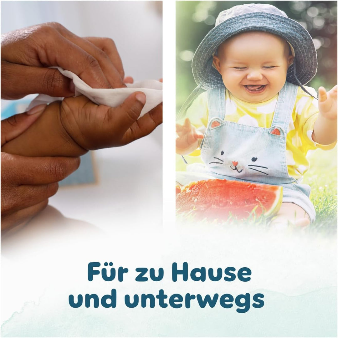 Pampers Harmonie Aqua Feuchttücher 9 Packungen mit jeweils 48 Feuchttüchern, 432 Feuchttücher, die h