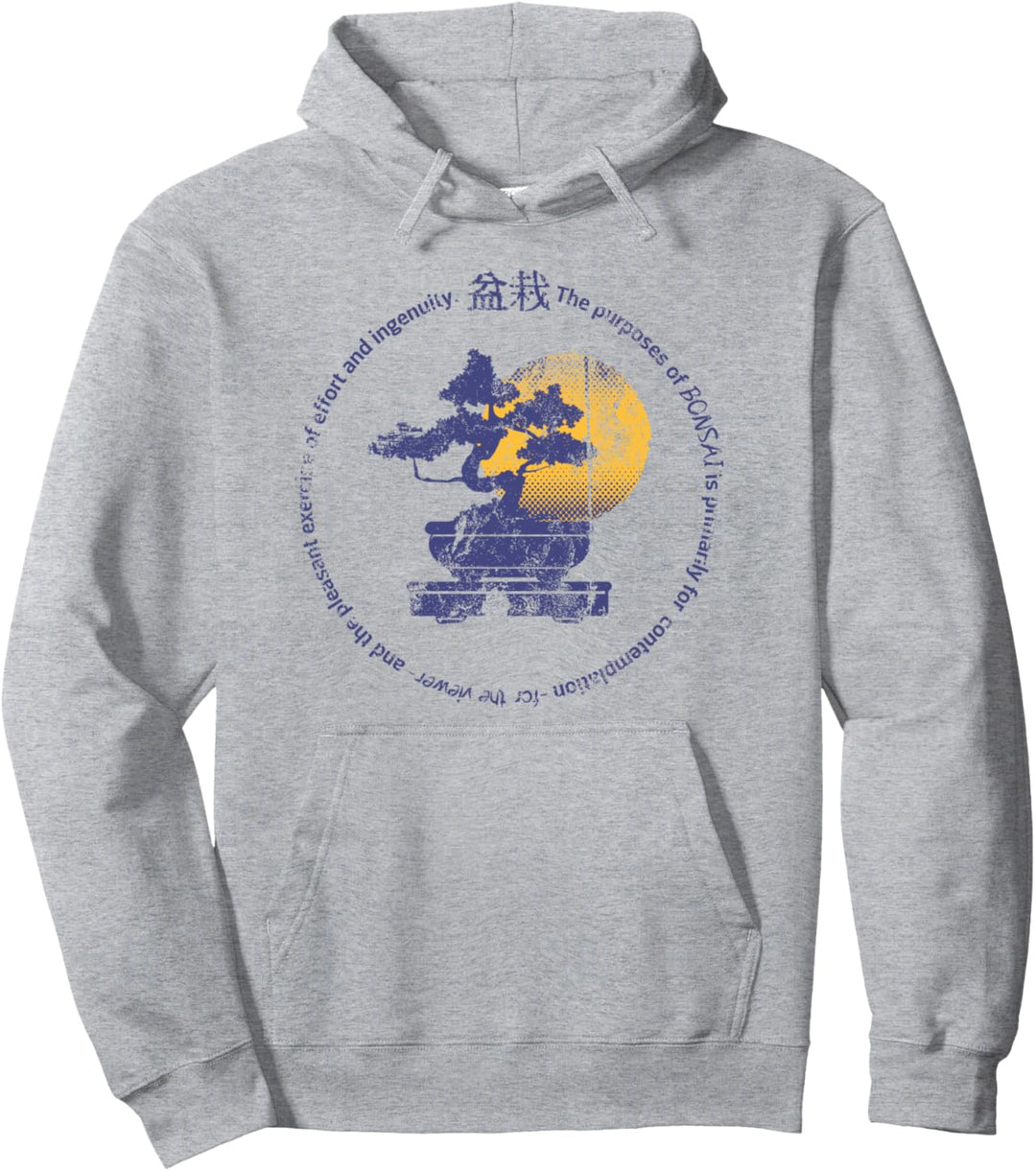 Bonsai Baum Grafik Japanische Zen Bonsai Pullover Hoodie