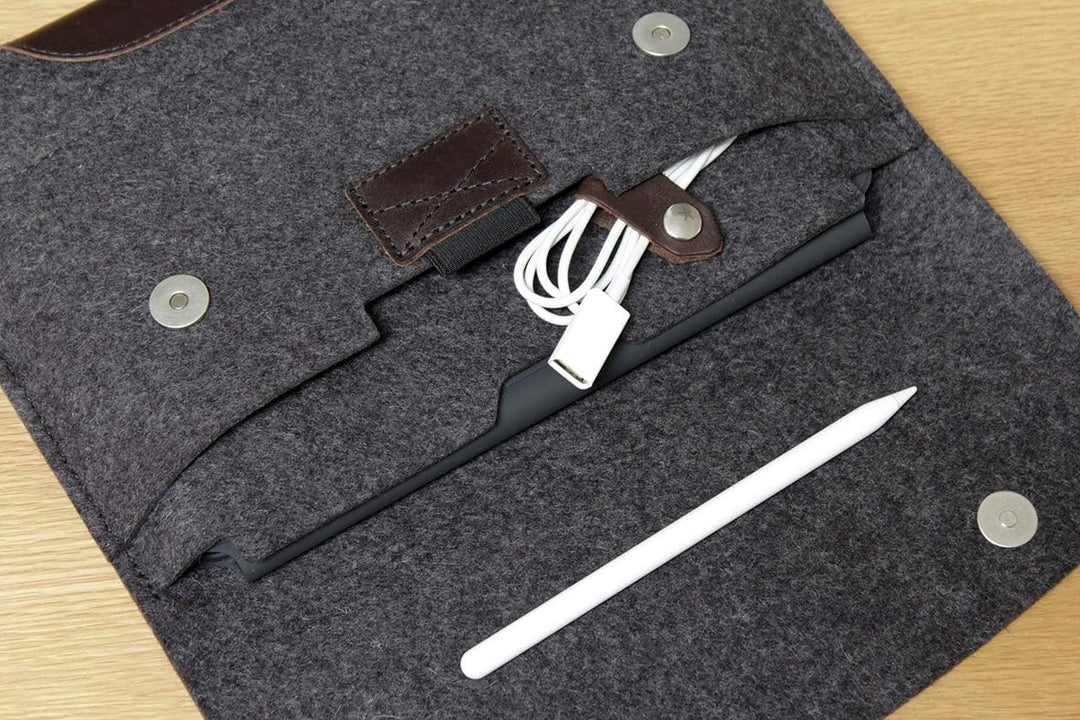 Pack & Smooch Für iPad/iPad Pro 11" / Air 10.9" + Magic Keyboard Hülle Sleeve Case 100% Wollfilz Pfl