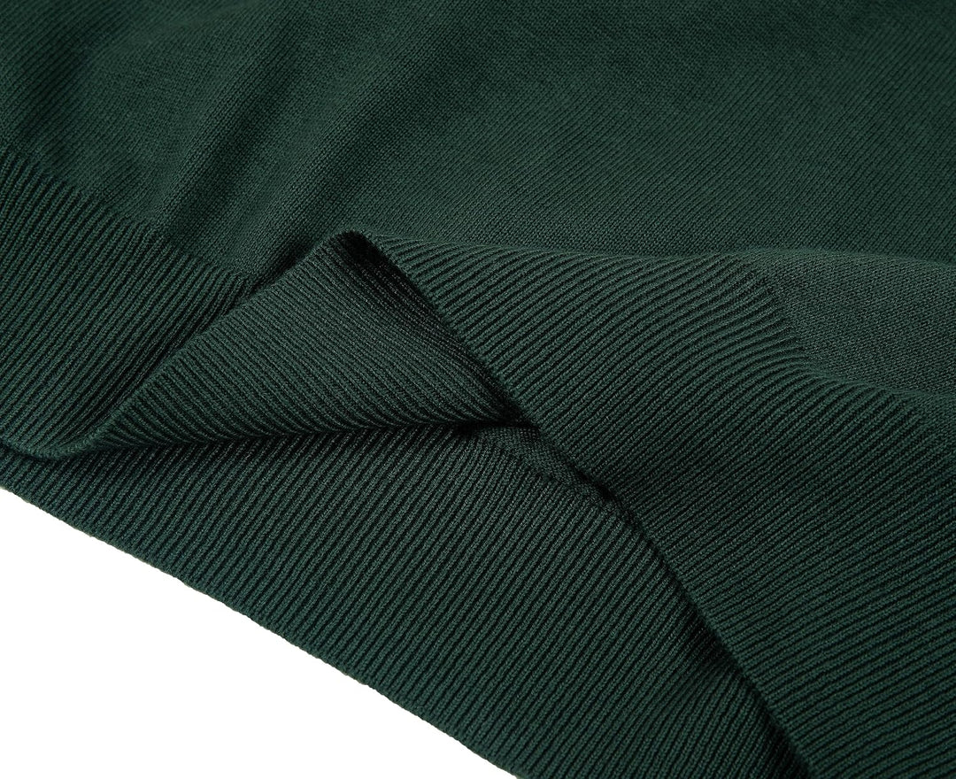 Krumba Herren Baumwolle ?bergro? V-Ausschnitt Klassik Pullover XXL Grün, XXL Grün