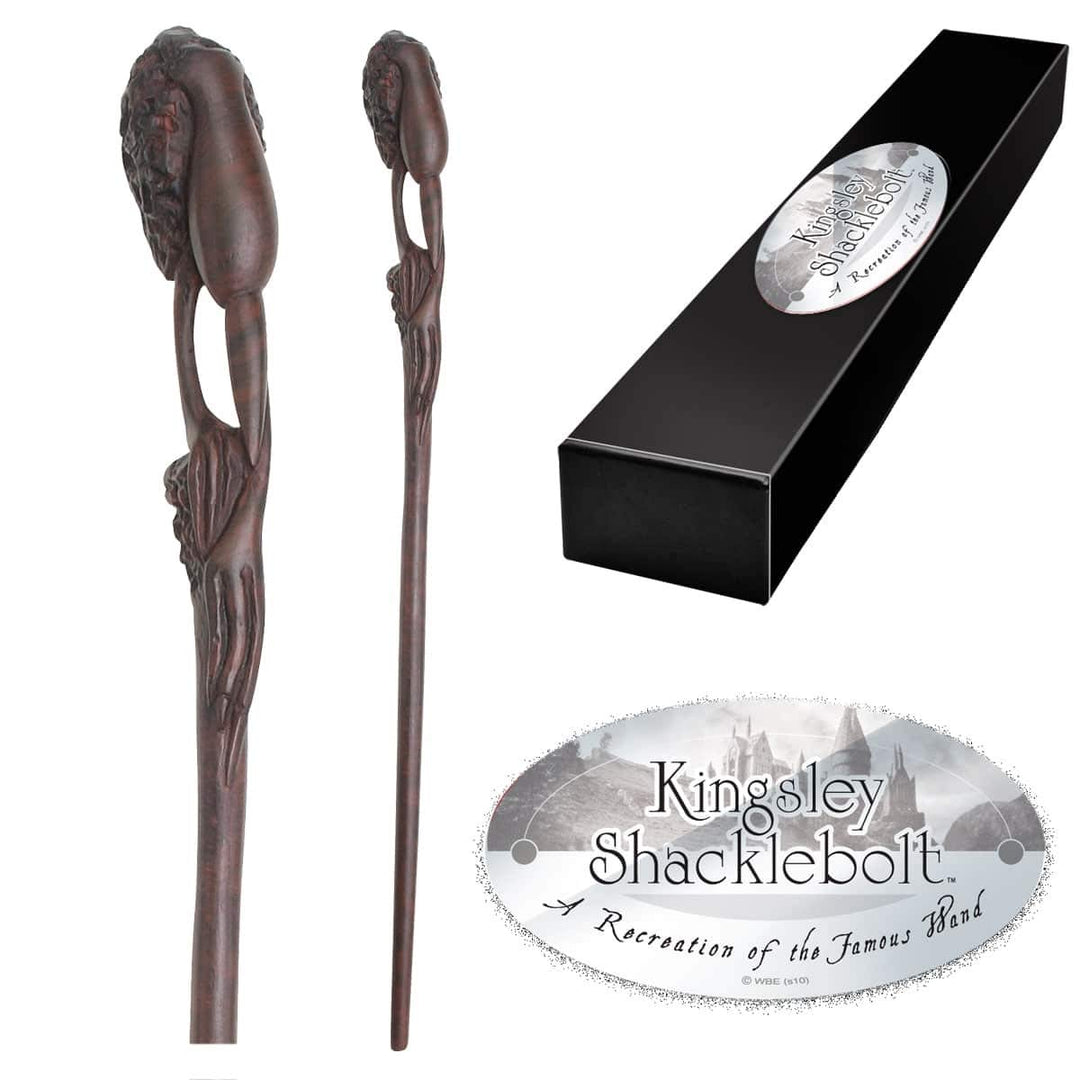 The Noble Collection Kingsley Shacklebolt Character Zauberstab, NN8286, Mehrfarbig