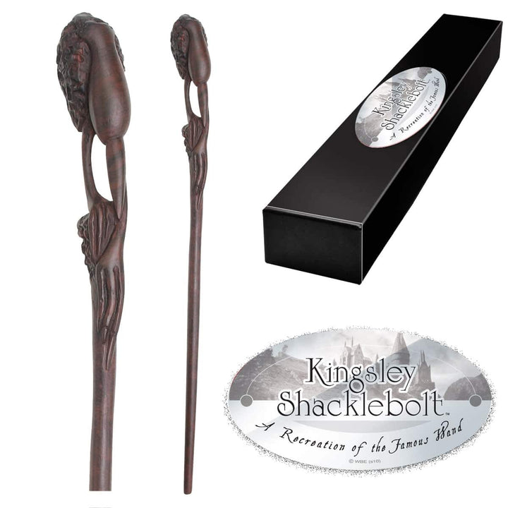 The Noble Collection Kingsley Shacklebolt Character Zauberstab, NN8286, Mehrfarbig