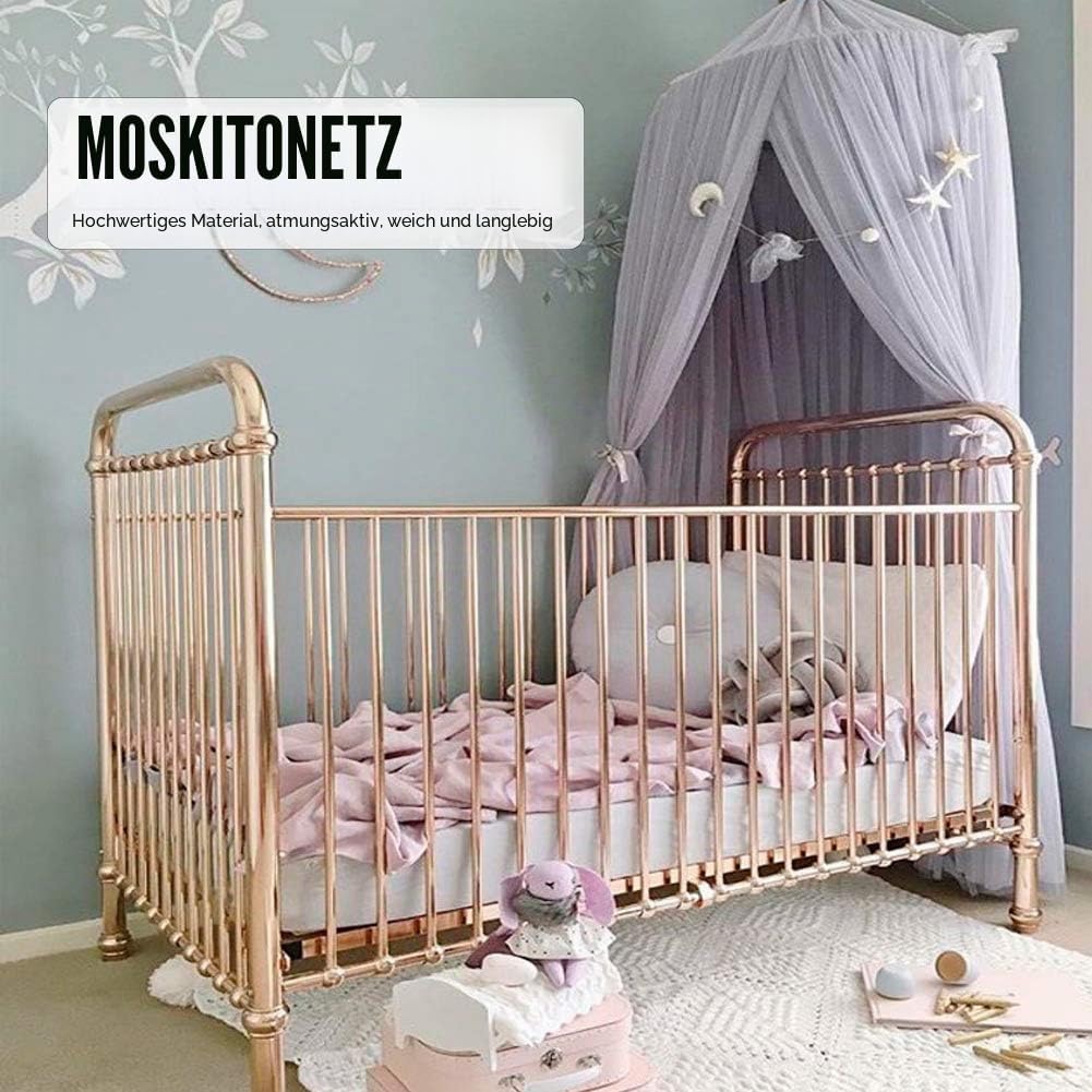 Fdit Betthimmel, Elegante Farbe Kinderbettnetz Kind Baby Schlafzimmer Baldachin Mesh FüR Schlafzimme