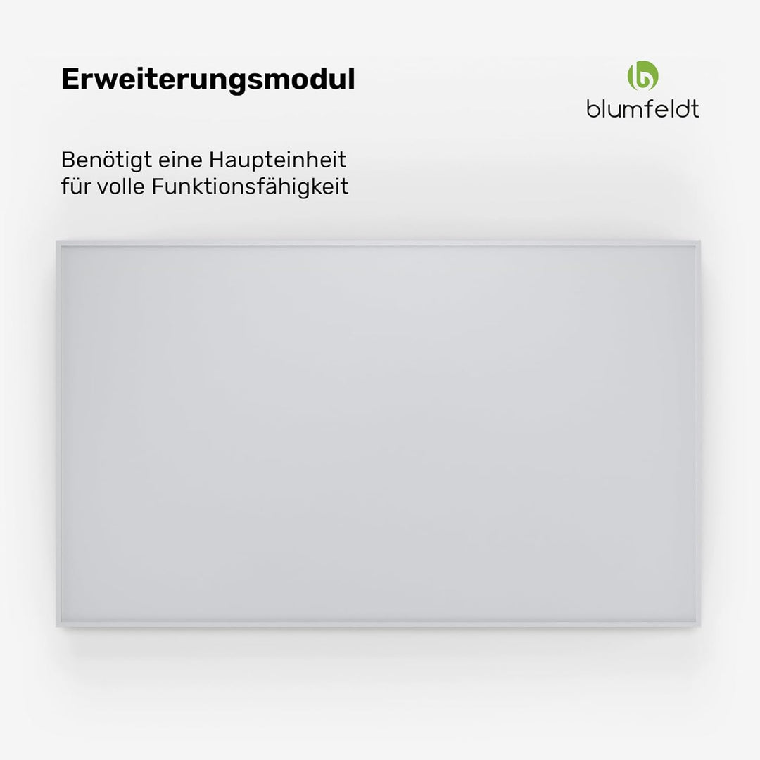 blumfeldt Infrarotheizung 600W – Wandmontage, IP44 Spritzwassergeschützt, 95% Energieeffizienz, Über
