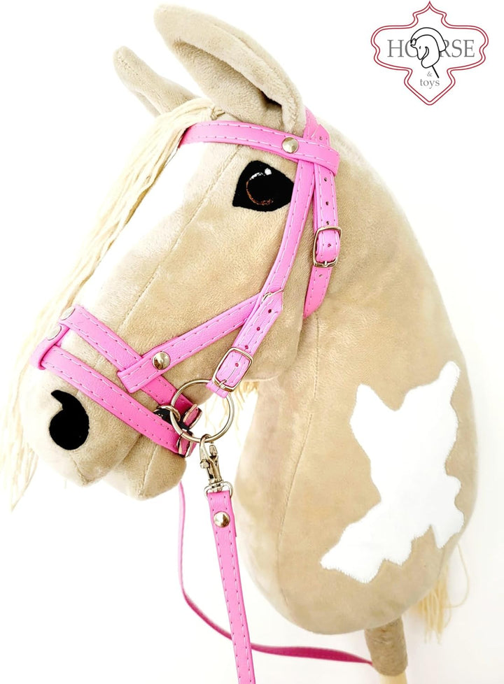 Hobby Horse Hobbypferd gross A3 (Pferd auf einem Stock) (beige), Beige