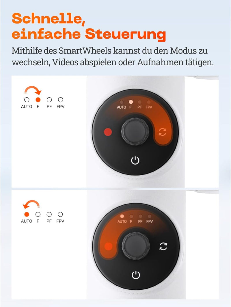 Insta360 Flow Creator-Kit - Smartphone-Gimbal m. KI-Tracking, 3-Achsen-Stabilisierung, Integrierter