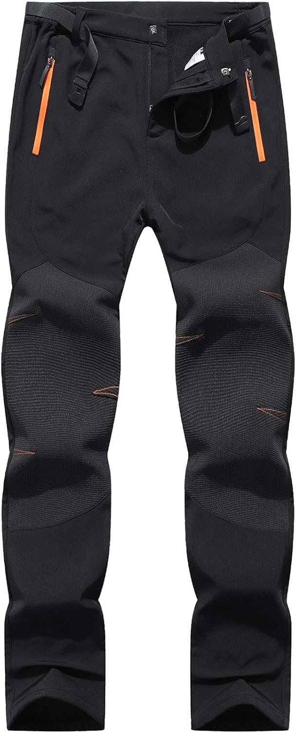 BenBoy Damen Wanderhose Wasserdicht Softshellhose Outdoorhose Winddicht Warm Gefüttert Winter Skihos