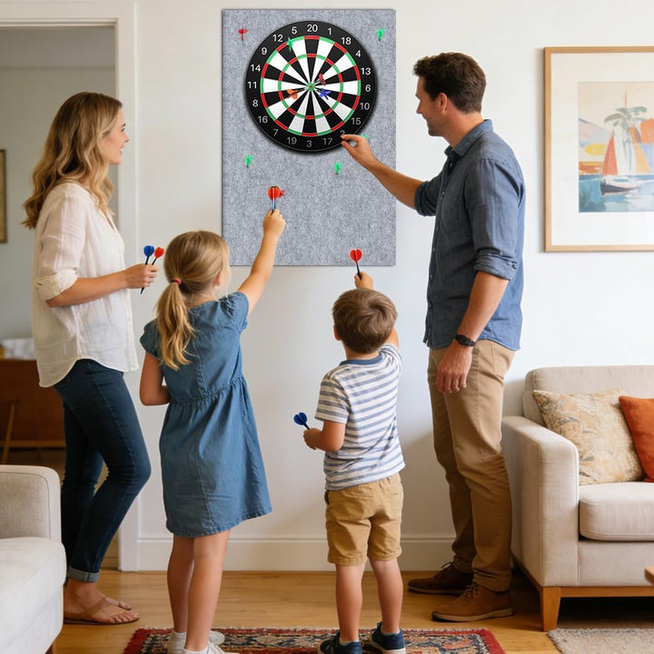 Dartboard Wandschutz, Filz-Dartboard-Wandschutz Selbstklebend Dartscheiben Umrandung, Dart Wandschut