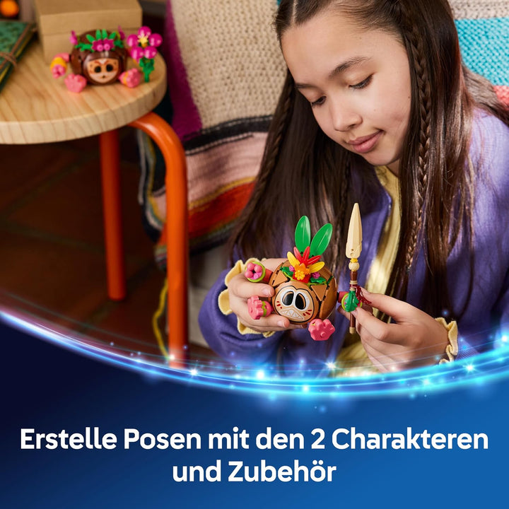 LEGO | Disney Vaiana Kakamora - Spielzeug inkl. 2 Blumentopf Figuren mit künstlichen Blumen als Zimm
