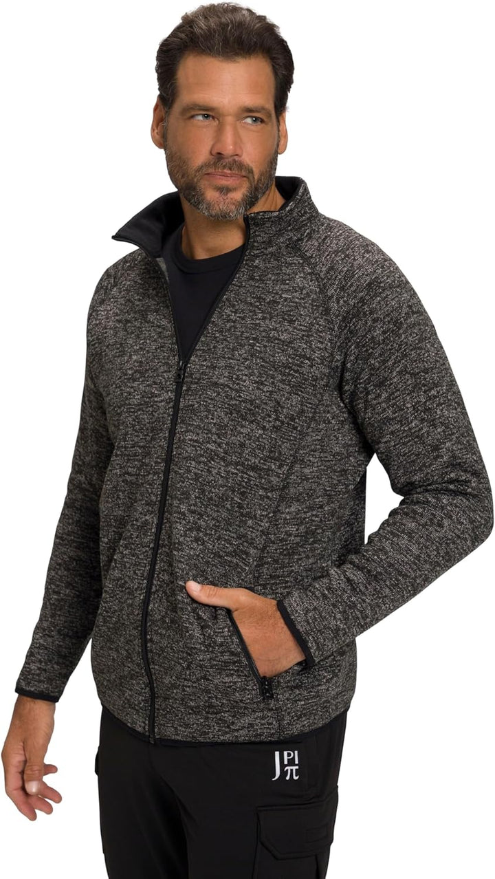 JP 1880 Strickfleece-Jacke 802394 L Grau Melange, L Grau Melange