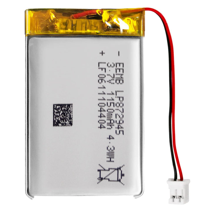 EEMB Lithium Polymer Akku 3,7 V 1400mAh 112945 Wiederaufladbarer Lipo-Akku mit JST-Anschluss für VXI