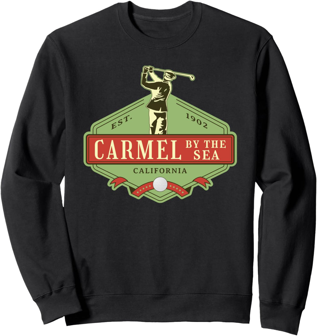 Carmel Kalifornien Retro-Vintage-Golf zum Thema Sweatshirt