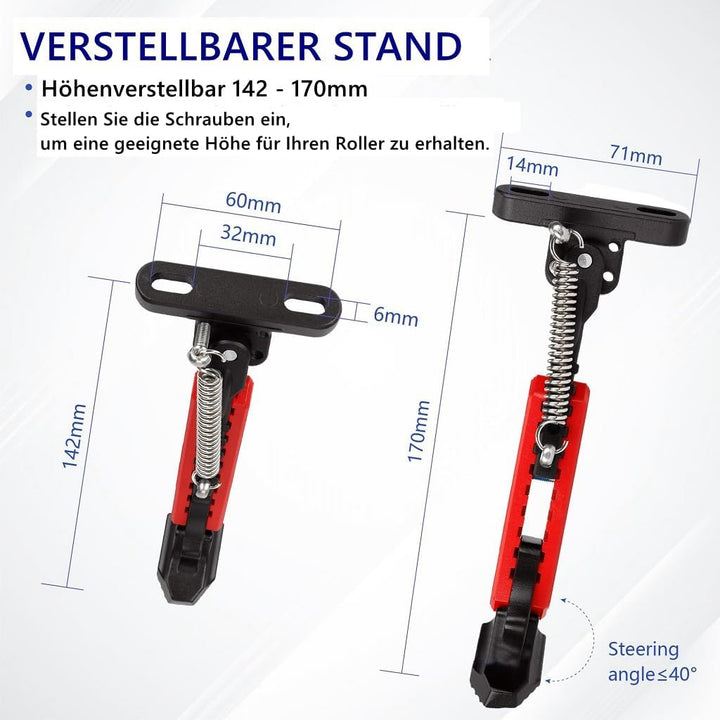Natcoo E Scooter Ständer, Ausführung 2.0, Höhenverstellbar 142mm-170mm, für Xiaomi M365, Pro, Pro 2,