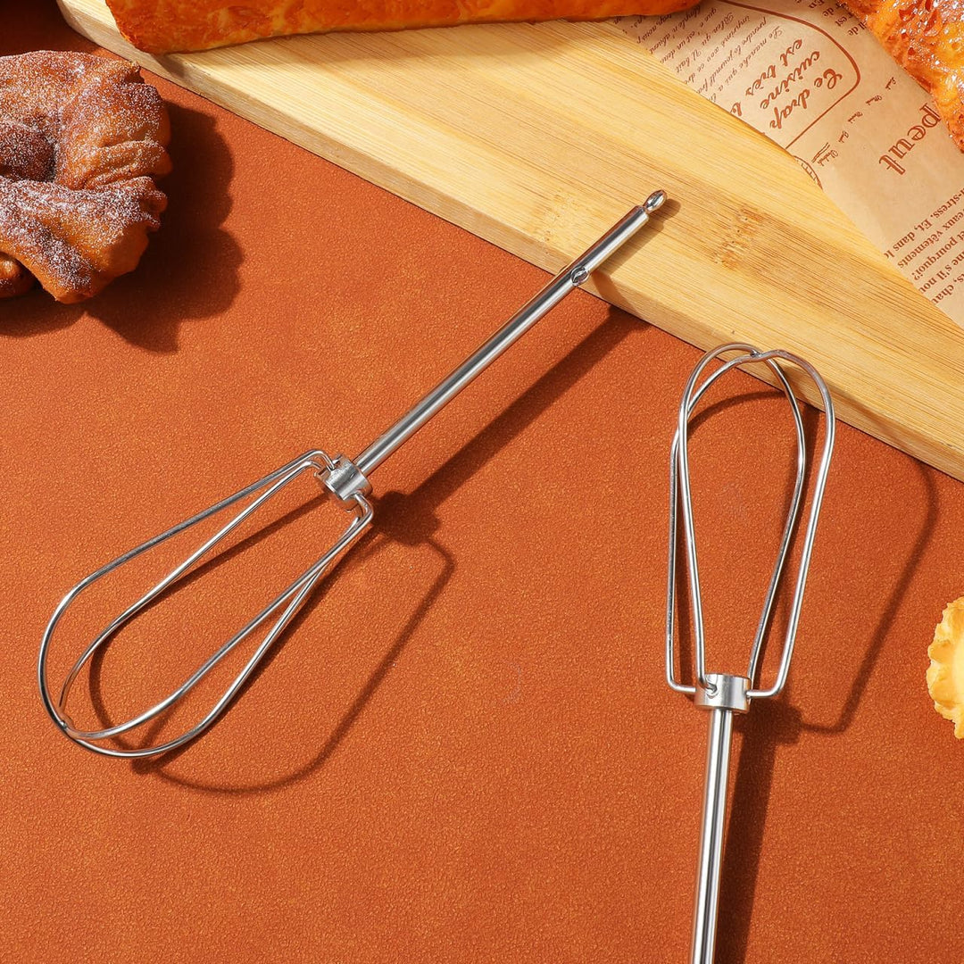 Luxshiny 2 X Edelstahl SchneebesenaufsäTze Ersatz FüR Elektrische Handmixer – Vielseitige Mixer RüHr