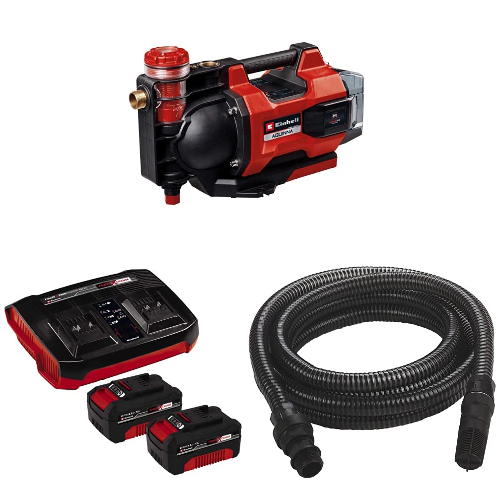 Einhell automatische Akku-Gartenpumpe AQUINNA 36/38 F LED AUTOMATIC Power X-Change (36 V, max. 3800
