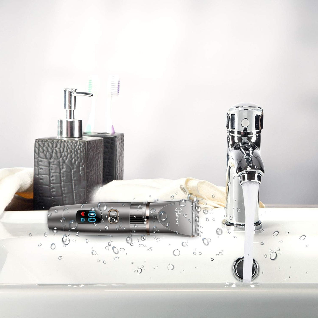 Hatteker Haarschneidemaschine Profi Haarschneider Herren Haartrimmer Bartschneider Barttrimmer Präzi