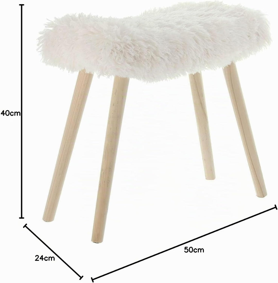 FRANK FLECHTWAREN Hocker Kuschelfell