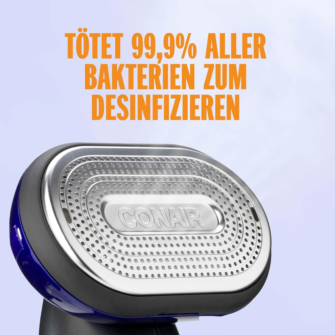 Conair 2-in-1 Steam & Iron Turbo Dampfglätter und Bügeleisen | 4 Einstellungen | Dampfleistung 33g/M