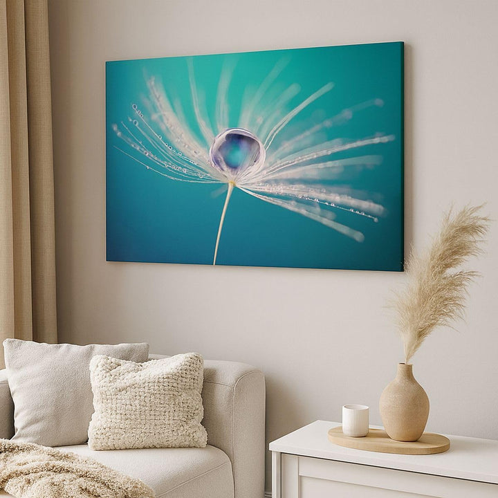 Bilder auf Leinwand 100x70cm Leinwandbild mit Rahmen Pflanze Natur Gross Wanddeko Bild Schlafzimmer
