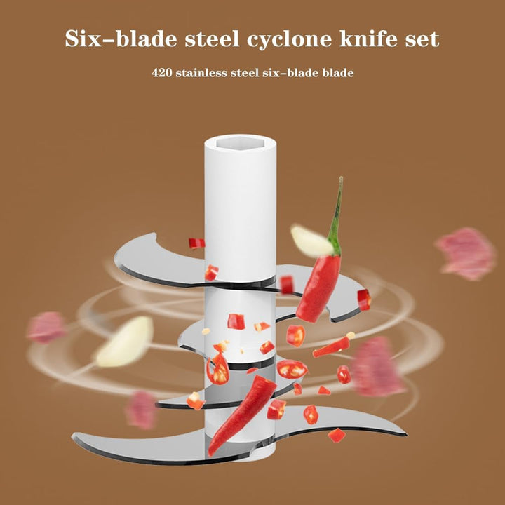 Mini Zwiebel Zerkleinerer Elektrisch,Elektrischer Küchenzerkleinerer 350ml, USB-Aufladung, Kabellose
