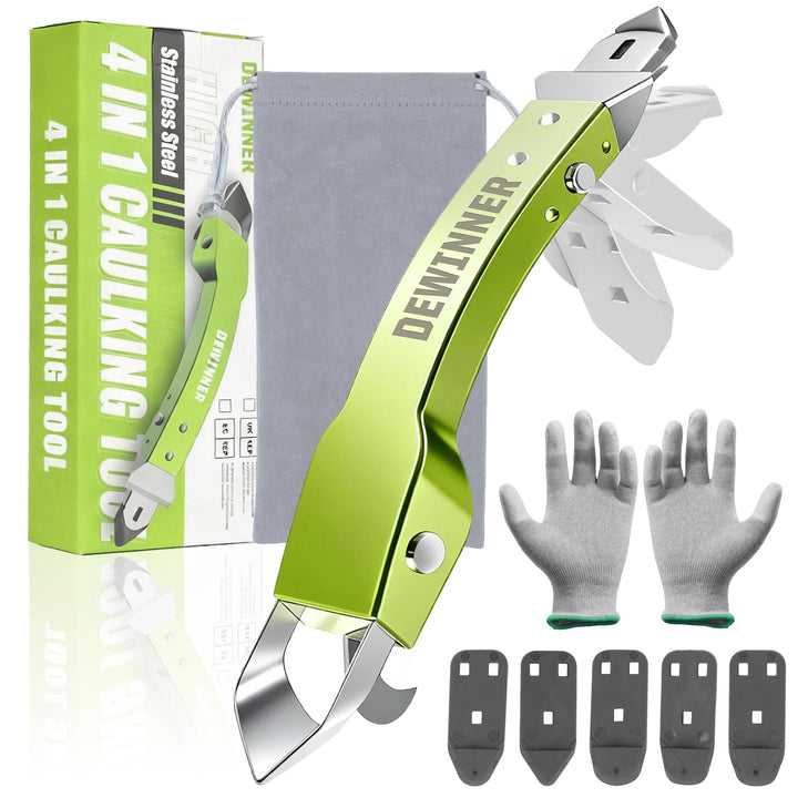 4-in-1 Edelstahl Remover Tool Set, DEWINNER Fugen-Kratzer-Set, Edelstahl-Dichtungs-Finishing Glätten