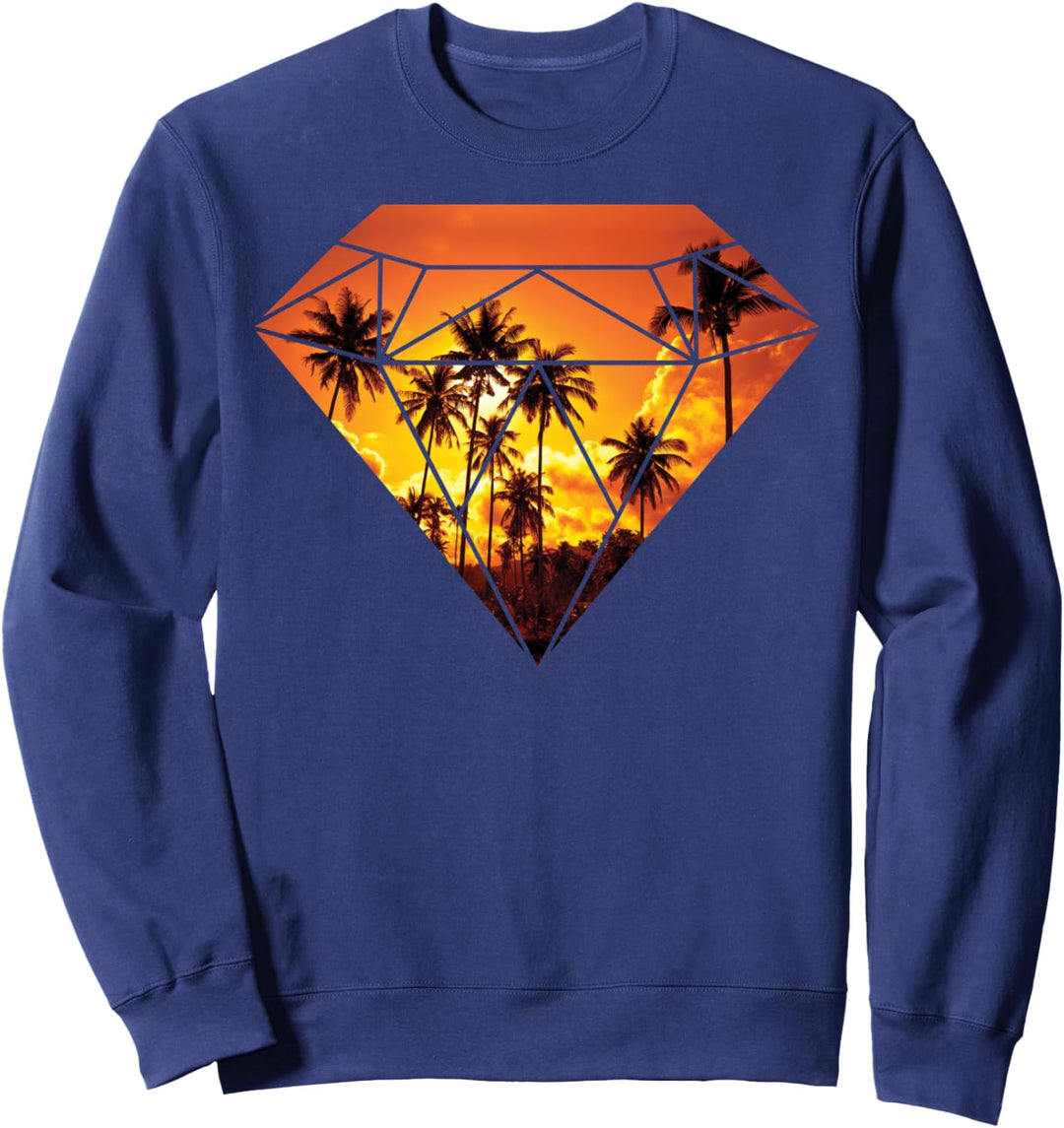 Diamond Palm Tree Sunset Streetwear C1 Sweatshirt