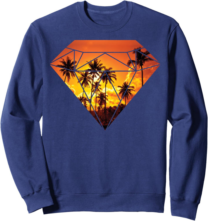 Diamond Palm Tree Sunset Streetwear C1 Sweatshirt