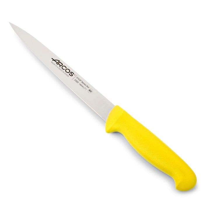 Arcos Serie 2900 - Filetmesser - Klinge Nitrum Edelstahl 190 mm - HandGriff Polypropylen Farbe Gelb