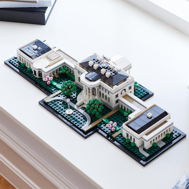 LEGO 21054 Architecture Das Weisse Haus, Modellbaussatz für Erwachsene, Set zum Stressabbau und eine
