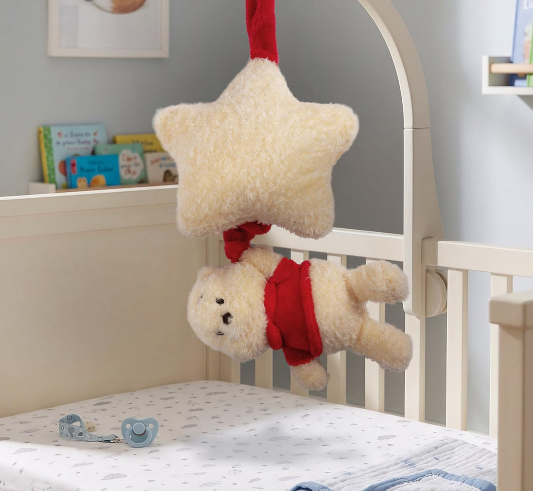 Disney Winnie Puuh Spieluhr aus Plüsch – Kuscheltier mit Einschlafmelodie, weicher Stoff, detailreic