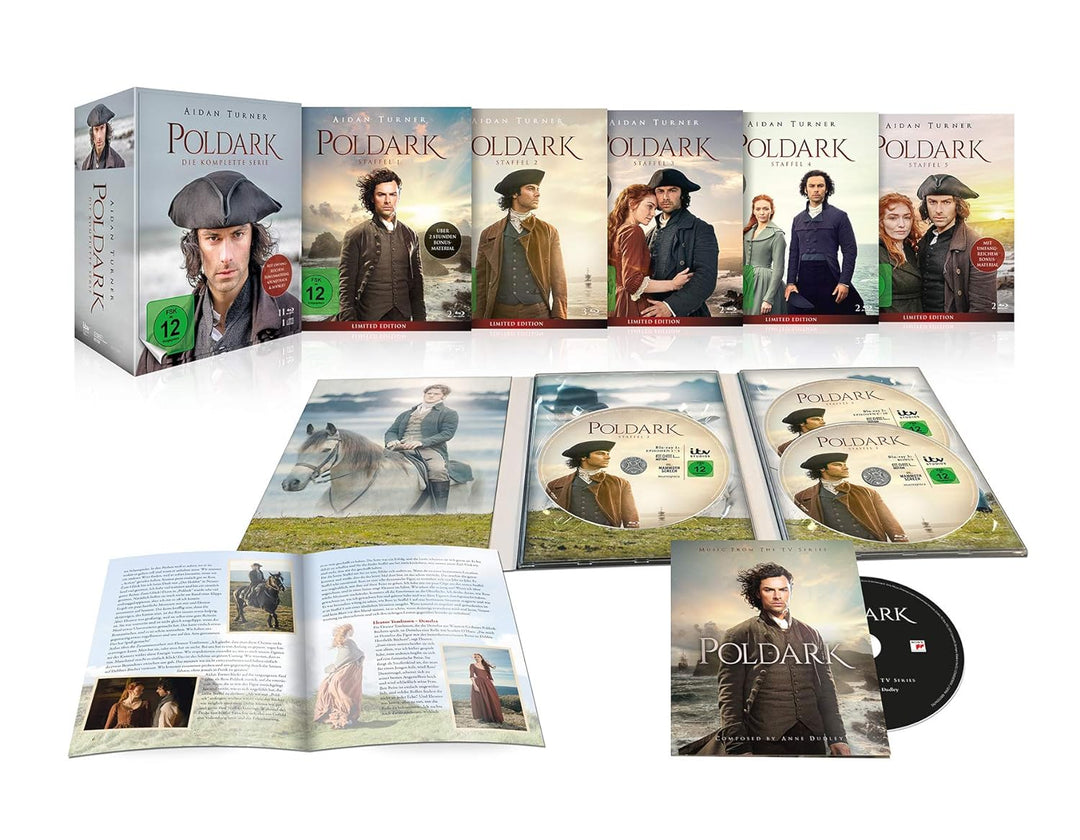 Poldark - Die komplette Serie [11 Blu-ray + 1 CD], Blu-ray