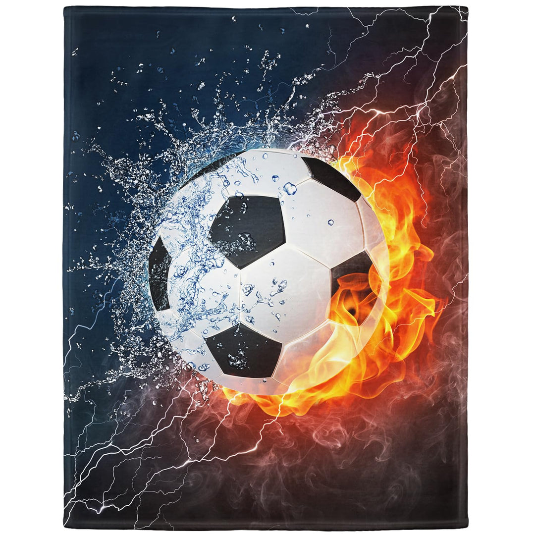 YISUMEI Decke 125x200 cm Kuscheldecken Sanft Flanell Weich Fleecedecke BettüberwurfSport-Serie Socce