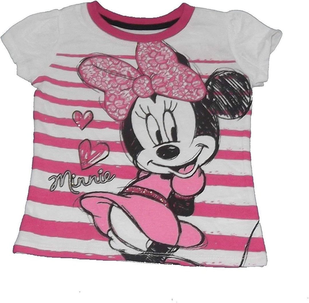 Minnie Mouse Toddler Girls Love Minnie White Tee (4T)