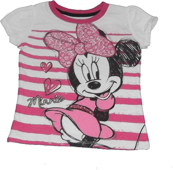 Minnie Mouse Toddler Girls Love Minnie White Tee (4T)