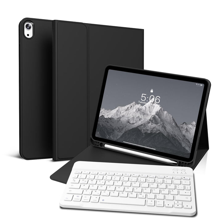 Hülle mit Tastatur für iPad Air 11 Zoll 2025 2024 (M3/M2), iPad Air 5 4 2022/2020 10,9 Zoll, Soft TP