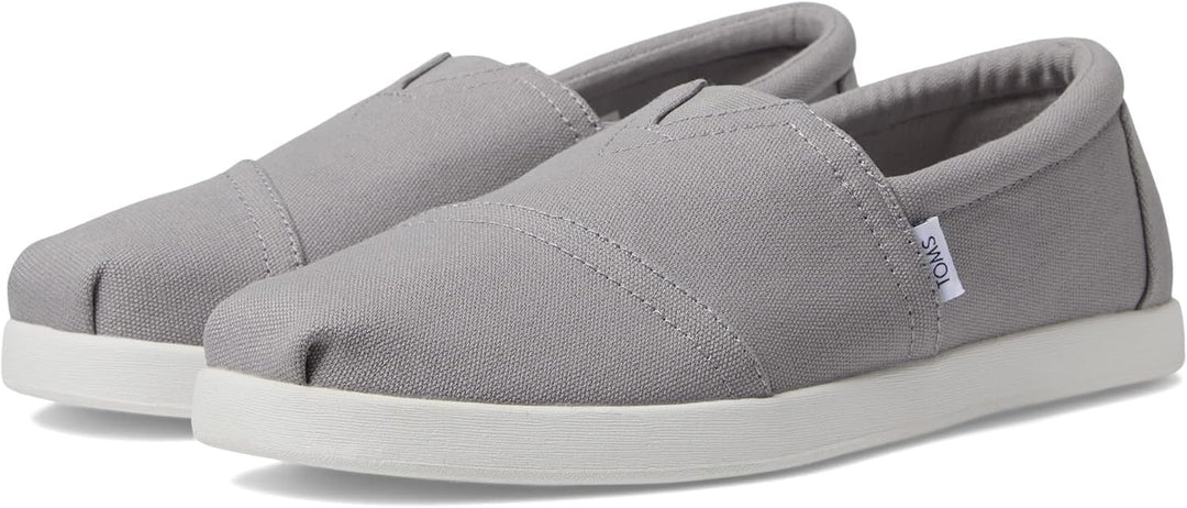 TOMS Herren Alp FWD Flacher Slipper 46 EU Grau Recycelte Baumwollleinwand, 46 EU Grau Recycelte Baum