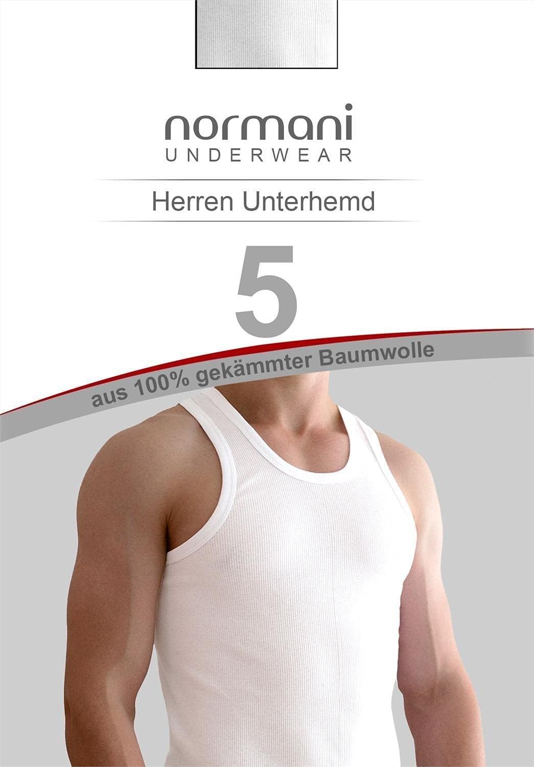10 x Tank Top Weiss - Herren Unterhemd Feinripp (glatt) - Sportjacke - 100% gekämmte Baumwolle einla