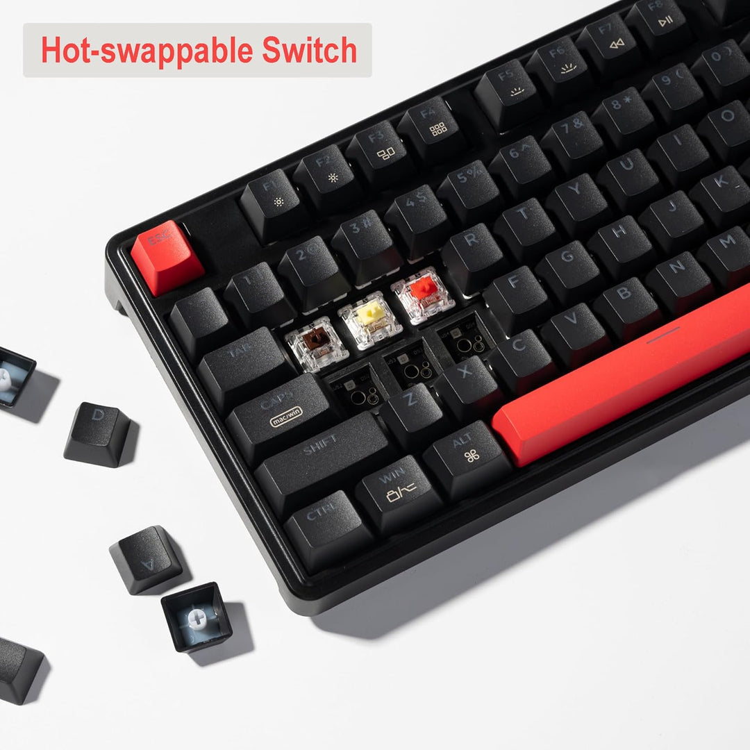 Keychron C3 Pro QMK/VIA Trådbundet Mekaniskt Tangentbord, Programmerbart, TKL-gamingtangentbord 87 T