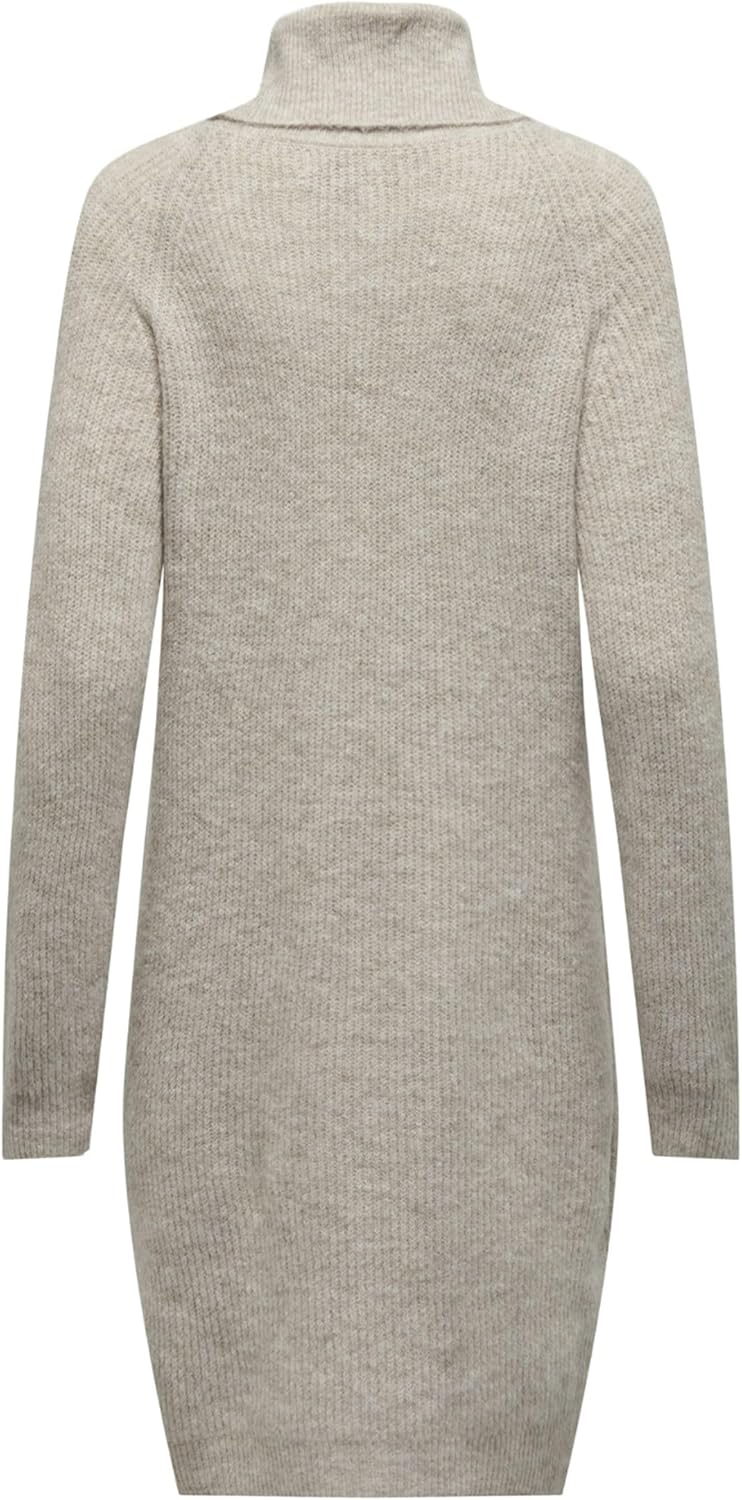 ONLY Female Strickpullover Hoch geschlossen Pullover M Pumice Stone, M Pumice Stone