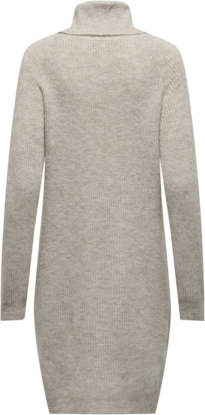 ONLY Female Strickpullover Hoch geschlossen Pullover M Pumice Stone, M Pumice Stone