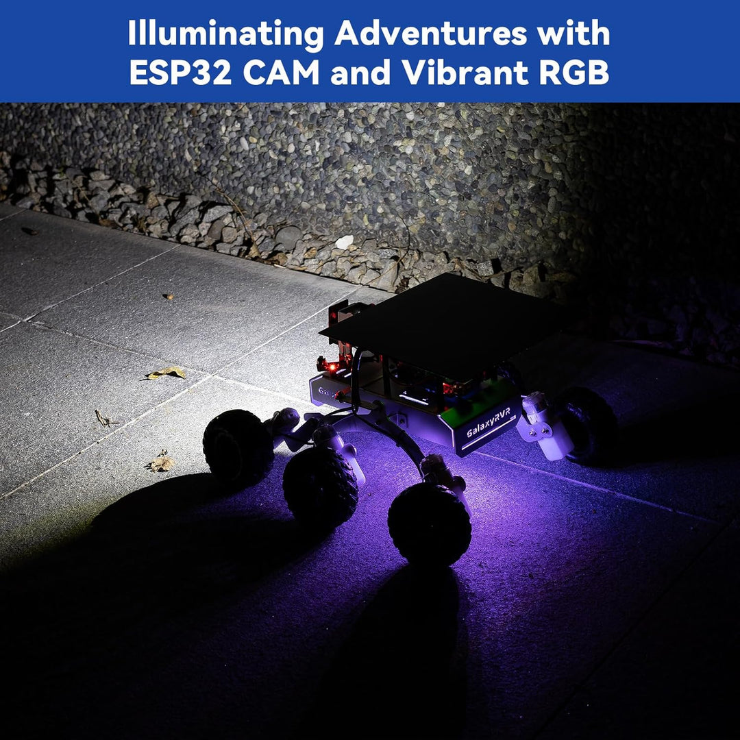 SUNFOUNDER GalaxyRVR Mars Rover Kit, Smartes Video-Roboterauto-Kit kompatibel mit Arduino mit ESP32