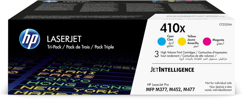 HP 410X (CF252XM) Multipack Original Toner Magenta/Blau/Gelb Multipack Single, Magenta/Blau/Gelb Mul