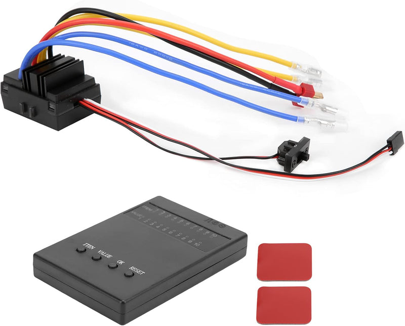 RiToEasysports RC ESC Programmkarte Combo Set 80A Brushed Elektronischer Fahrtenregler mit Programmk