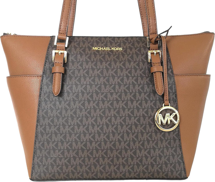 Michael Kors Damen Charlotte Tragetasche Braun, Braun