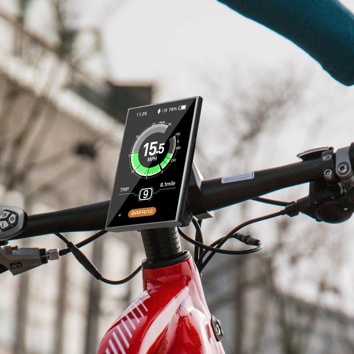 BAFANG 3.5in eBike Display DPC18 für BBS01B BBS02B BBSHD Mid Motor 0-9 Pedal Assist Levels eBike Com