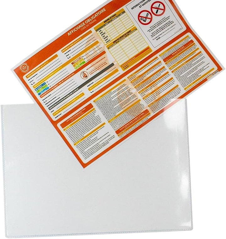 5 Stück magnetische Klarsichthüllen A4 21 x 29,7 cm Format A4 210*297mm, Format A4 210*297mm